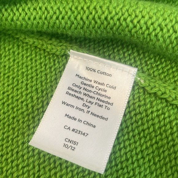 TALBOTS Women’s Green 3/4 Sleeves Button-Up Sweater Cardigan Medium Petite - Picture 13 of 13